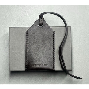 Everlane Leather Luggage Tag Brown
